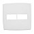 Placa 1+1 Postos 4x4 Branco PIAL PLUS (Antiga) 618511 Legrand - Imagem 1