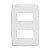 Placa 2 Postos Horizontais para Tomadas e Interruptores PialPlus 618506 Legrand - Imagem 1