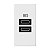 Módulo Carregador USB Duplo Tipo C 3000mAh 15W Branco Legrand Arteor 571692B - Imagem 1
