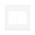 Placa 3+3 Postos 4x4 Branco Arteor Legrand 575300b - Imagem 1