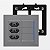 Kit Completo Tomada Triplex Com 3 Interruptor Simples Com Led Legrand PIAL Plus+ - Imagem 1