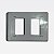 Placa 2 Postos 4x2 Cinza MatixGo Legrand JA4803M2JG - Imagem 4