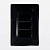 Conjunto 4x2 Placa + 3 Interruptores Simples Preto Zeffia Legrand 680102PT - Imagem 1