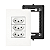 Tomada Tripla Monobloco Pial Plus+ Legrand 10A Suporte 4x2 e Placa - Imagem 1