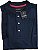 Camisa Polo Pierre Cardin (PLUS SIZE) Com Bolso - Manga Curta Com Punho - Fio de Escócia - 100% Algodão - Ref. 15686 Marinho - Imagem 2