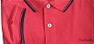 Camisa Polo Pierre Cardin (Sem Bolso) - Manga Curta Com Punho - Malha Piquet - 100% Algodão - Ref 70116 Vermelha - Imagem 2