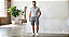 Bermuda de Elástico Great News - Com Zipper e Bolso lateral Cargo - 100% Algodão - Ref. 220 Cinza - Imagem 1