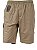 Bermuda de Elástico Great News - Com Zipper e Bolso lateral Cargo - 100% Algodão - Ref. 220 Avelã - Imagem 3