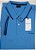 Camisa Polo Pierre Cardin (Com Bolso) - Manga Curta Com Punho - 100% Algodão - Ref. 70115 Azul - Imagem 1