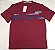 Camiseta Gola Careca Pierre Cardin  - 100% Algodão - Ref. 45750 Bordo Estampada - Imagem 1