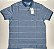 Camisa Polo Pierre Cardin (Com Bolso) - Manga Curta Com Punho - 100% Algodão - Ref. 15739 Azul - Imagem 3