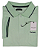 Camisa Polo Pierre Cardin (Com Bolso) - Manga Curta Com Punho - 100% Algodão - Ref. 15737 Verde - Imagem 3
