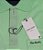 Camisa Polo Pierre Cardin (Com Bolso) - Manga Curta Com Punho - 100% Algodão - Ref. 15755 Verde - Imagem 2