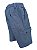 Bermuda Com Elástico Atrás Na Cintura - (Bolso Cargo - Zipper - Botão - Passante) -  Ref. 5392 Azul - Imagem 3