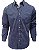 Camisa Social Dimarsi Tradicional Regular Fit - Com Bolso - Manga Longa - 100% Algodão - Ref 10294 Xadrez Azul - Imagem 1