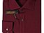 Camisa Social Roberto Negri Regular Fit - (Sem Bolso) - Manga Longa - 100% Algodão Fil a Fil - REF 1181 Vinho - Imagem 2