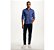 Calça Jeans Masculina Pierre Cardin Reta (Cintura Alta) - Ref. 467P094 Azul - Algodão / Poliester / Elastano - Jeans Macio - Imagem 2