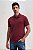 Camisa Polo Pierre Cardin Com Bolso - Manga Curta Com Punho - Malha Piquet - 100% Algodão - Ref 45530 Vinho - Imagem 1