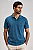 Camisa Polo Pierre Cardin Com Bolso - Manga Curta Com Punho - Malha Piquet - 100% Algodão - Ref 45530 Azul - Imagem 1