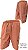 Bermuda Com Elástico Califórnia (SEM ZIPPER) - Com Bolso Lateral Cargo - Ref. 831 Telha - Imagem 2
