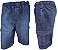 Bermuda Jeans Com Elástico Califórnia (SEM ZIPPER) - Com Bolso Lateral Cargo - Ref. 945 - Imagem 1
