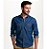 Camisa Jeans Pierre Cardin - Manga Longa - Contém 2 Bolsos - 100% Algodão - 210P442 - Imagem 1