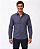 Camisa Social Dimarsi Tradicional Slim Fit - Manga Longa - Ref 9878 Listrada Azul - Imagem 1