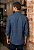 Camisa Dimarsi Manga Longa Regular Fit - Jeans - Com Bolso - 100% Algodão - Ref. 9854 Jeans Azul - Imagem 2