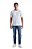 Camiseta Gola Careca Pierre Cardin  - 100% Algodão - Ref. 40142 Branca - Imagem 2