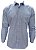 Camisa Dimarsi Manga Longa Regular Fit - Com Bolso - Algodão Egípcio - Ref 10552 Azul Listrada - Imagem 1