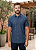 Camisa Jeans Dimarsi Tradicional Regular Fit - Com Bolso - Manga Curta - 100% Algodão - Ref. 10787 Azul - Imagem 1