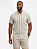 Camisa Dimarsi Tradicional Regular Fit - Com Bolso - Manga Curta - Puro Algodão - Ref. 10581 Xadrez - Branco/Verde - Imagem 1