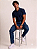 Calça Com Elástico Inteiro na Cintura - Com Bolso Cargo - Ref. 4770 Jeans Stone - Imagem 3