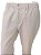 Calça Com Elástico na Cintura - ( Zipper - Botão - Passante - Barbante) - Ref. 4561 Sarja Bege - Imagem 3