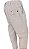 Calça Com Elástico na Cintura - ( Zipper - Botão - Passante - Barbante) - Ref. 4561 Sarja Bege - Imagem 1