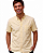 Camisa Dimarsi Tradicional Regular Fit - Com Bolso - Manga Curta - 100% Algodão Oxford - Ref. 10805 Amarela - Imagem 1