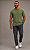 Camiseta Gola Careca Pierre Cardin - Algodão/Poliestrer - Ref. 48265 Verde - Imagem 1