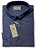 Camisa Poggio Sem Bolso - Manga Longa - Com Botão no Colarinho - 100% Algodão Fil a Fil - Ref. 20516 Azul - Imagem 2
