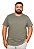 Camiseta Gola Careca Pierre Cardin (PLUS SIZE) - 100% Algodão - Ref. 40146 Caqui - Imagem 1