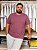 Camiseta Gola Careca Pierre Cardin (PLUS SIZE) - 100% Algodão - Ref. 40146 Ameixa - Imagem 1