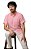 Camisa Dimarsi Tradicional Regular Fit - Com Bolso - Manga Curta - Puro Algodão - Ref. 11049 Rosa - Imagem 1