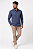 Camisa Dimarsi Manga Longa Regular Fit - Algodão Fil a Fil - Ref 11056 Azul - Imagem 1