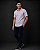 Camisa Dimarsi Tradicional Regular Fit - Com Bolso - Manga Curta - Algodão Fio 60 - Ref. 10513 Lilas - Imagem 1