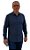 Camisa Poggio Sem Bolso - Manga Longa - Tecido Tecnológico - Ref. 21120 Marinho - Imagem 1