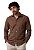 Camisa Social Polo From England - Manga Longa - Com Bolso - Algodão Egípcio - Ref. 21124 Café - Imagem 1