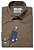 Camisa Social Polo From England - Manga Longa - Com Bolso - Algodão Egípcio - Ref. 21124 Café - Imagem 3