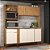 Cozinha Compacta Hellen Nogal com Off White - Imagem 1
