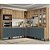 Cozinha Modulada Finesse 8 Peças Capuccino/Azul Petróleo - Imagem 1