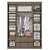 Guarda Roupa Nobre Rustic com Off White 4 Portas - Imagem 2