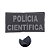 Placa Identificadora Emborrachada Para Costa Do Colete Policia Cientifica - Imagem 1
